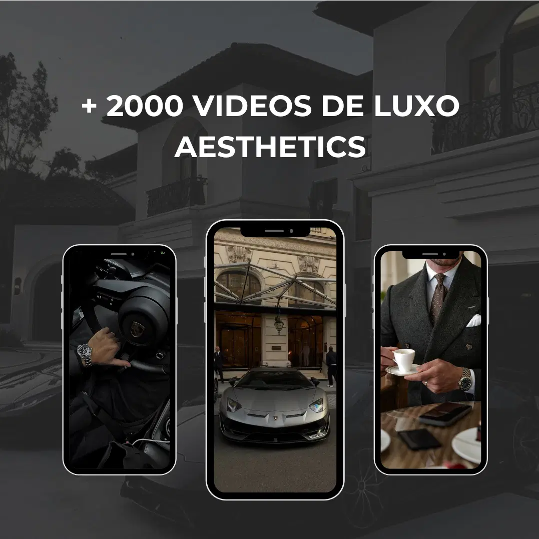 Produto Pack + 2.000 Vídeos de luxo aesthetics