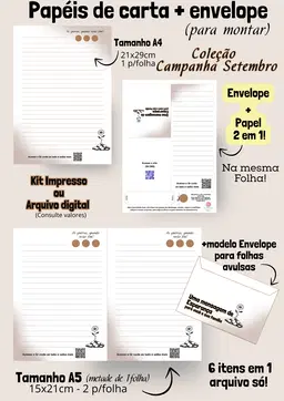 Kit cartas Campanha Guerras