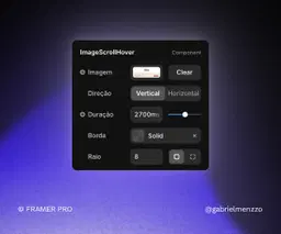 Menzzo Portfolio Scroll Component